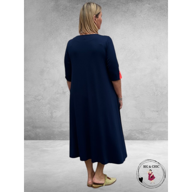 FRENZI Jurk Navy Sunset