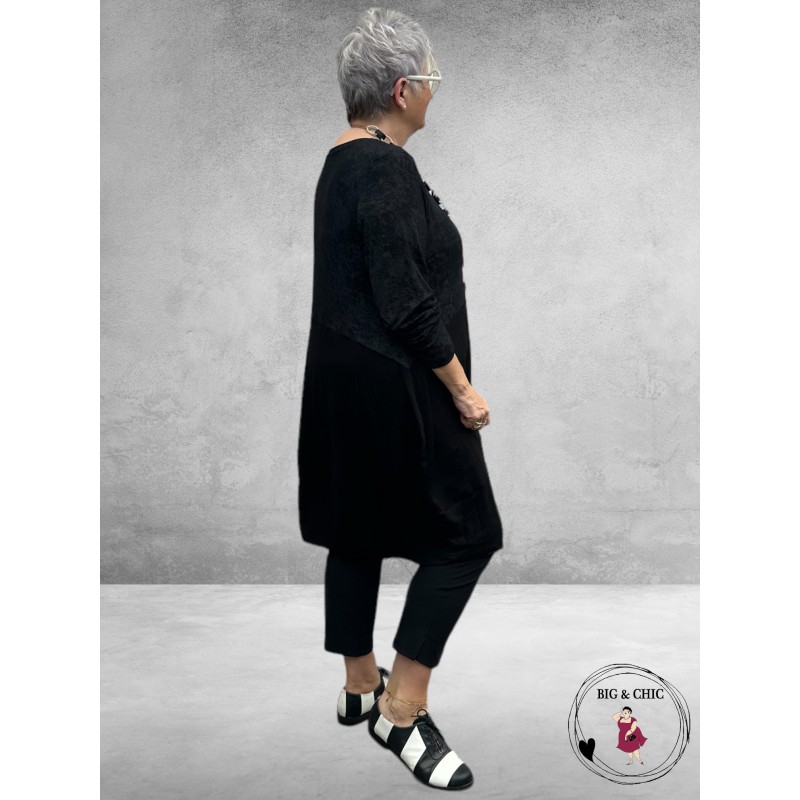 DYB Tuniek -Jurk Zwart-Grijs 3D Zak