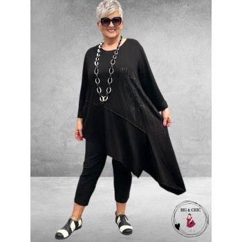 DYB Tuniek Asymmetrisch Zwart