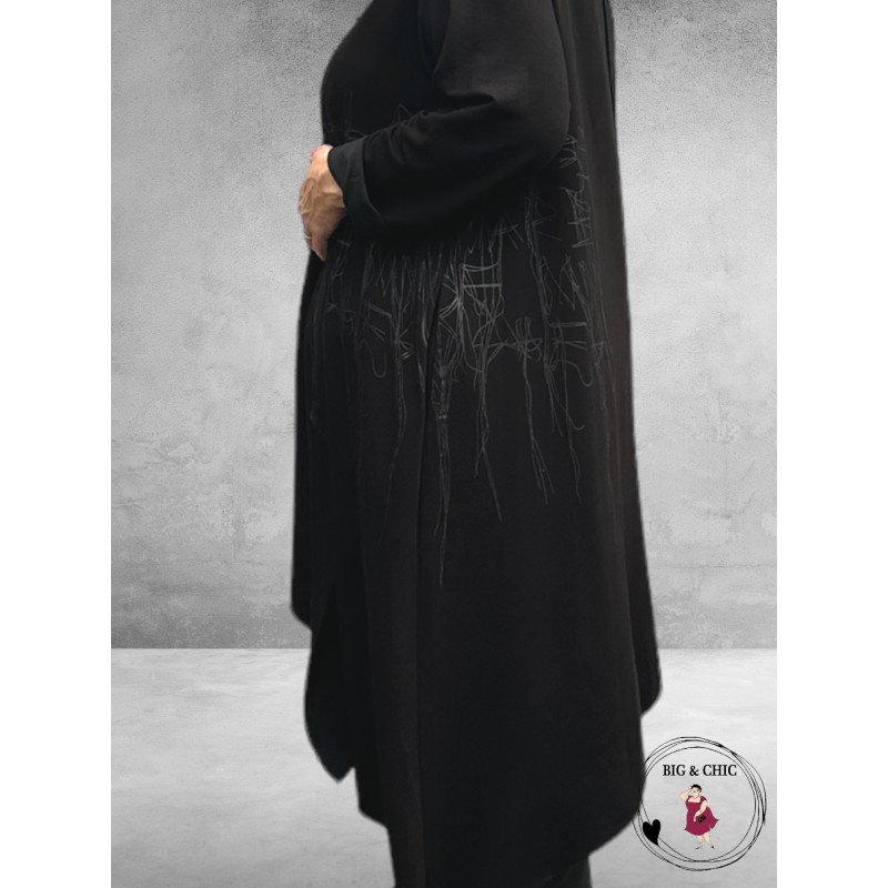 DYB Tuniek Asymmetrisch Zwart