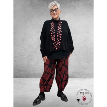 DYB Ballonbroek ZwartRood