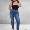 FOX FACTOR Jeans GIGI Monza Blue Mom  30
