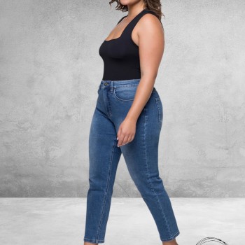 FOX FACTOR Jeans GIGI Monza Blue Mom  30