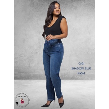 FOX FACTOR Jeans GIGI Shadow Blue Mom 32