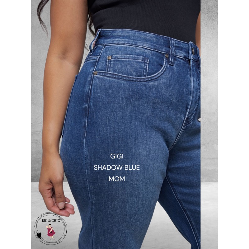 FOX FACTOR Jeans GIGI Shadow Blue Mom 32