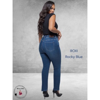 FOX FACTOR Jeans ROXI Rocky Blue Straight 32