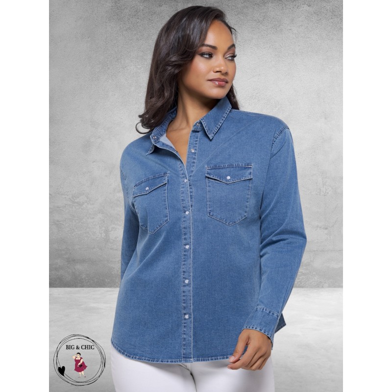FOX FACTOR Blouse Toni Skyline Blue