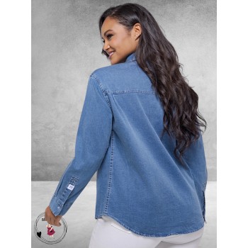 FOX FACTOR Blouse Toni Skyline Blue