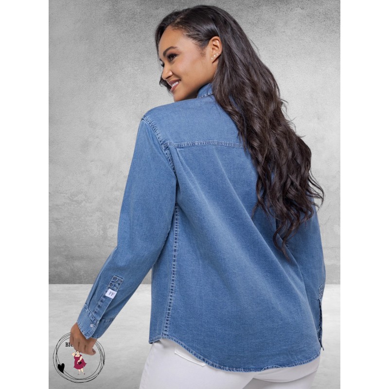 FOX FACTOR Blouse Toni Skyline Blue