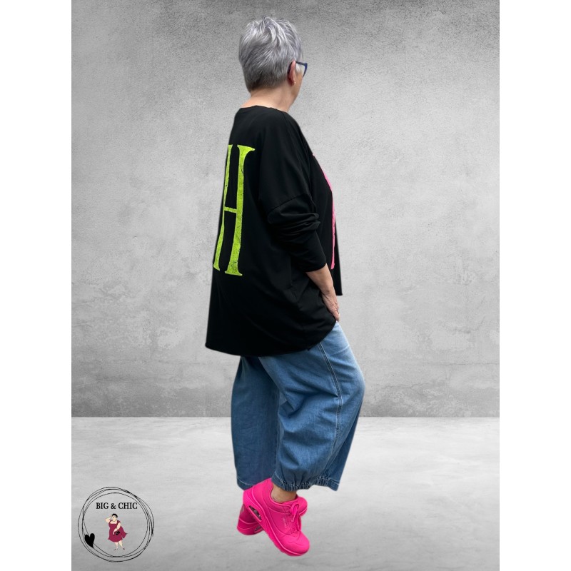 Frenzi Shirt YEAH Zwart