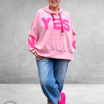 Frenzi Sweater/Hoodie Yes/No Roze