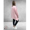 NC Sweater met Statement PEACE Roze