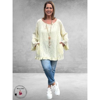 NC Tuniek Carmen Style Zachtgeel