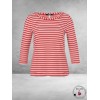 FRAPP Shirt Rood/Wit gestreept