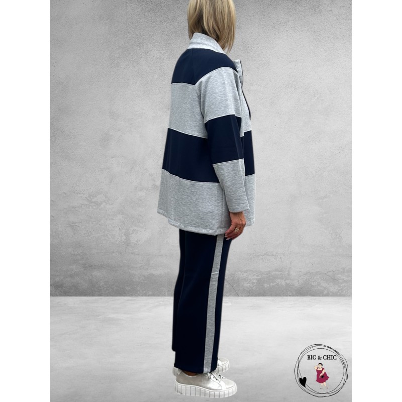 VIA APPIA DUE Broek Urban Mind Navy/Grijs