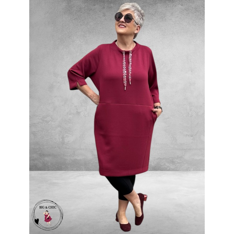 VIA APPIA DUE Jurk Essential Red Berry