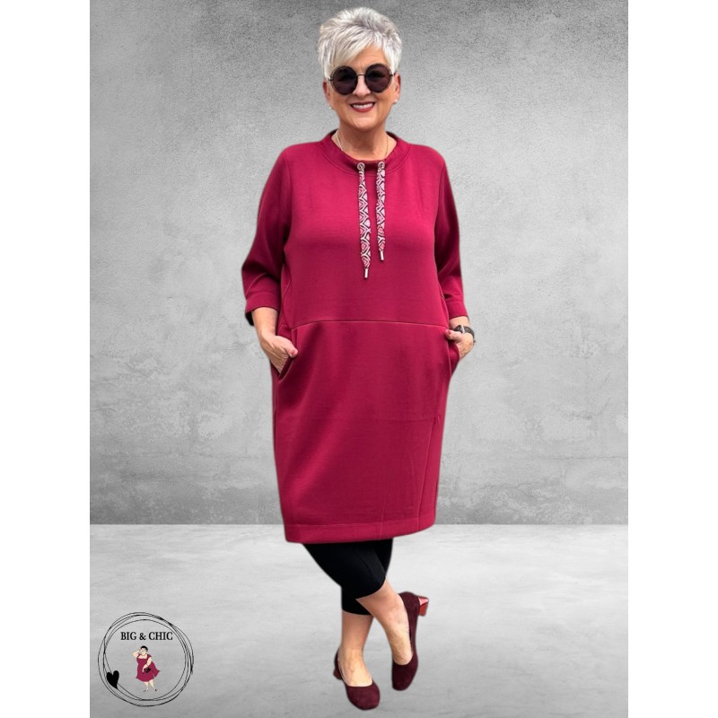 VIA APPIA DUE Jurk Essential Red Berry