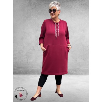 VIA APPIA DUE Jurk Essential Red Berry