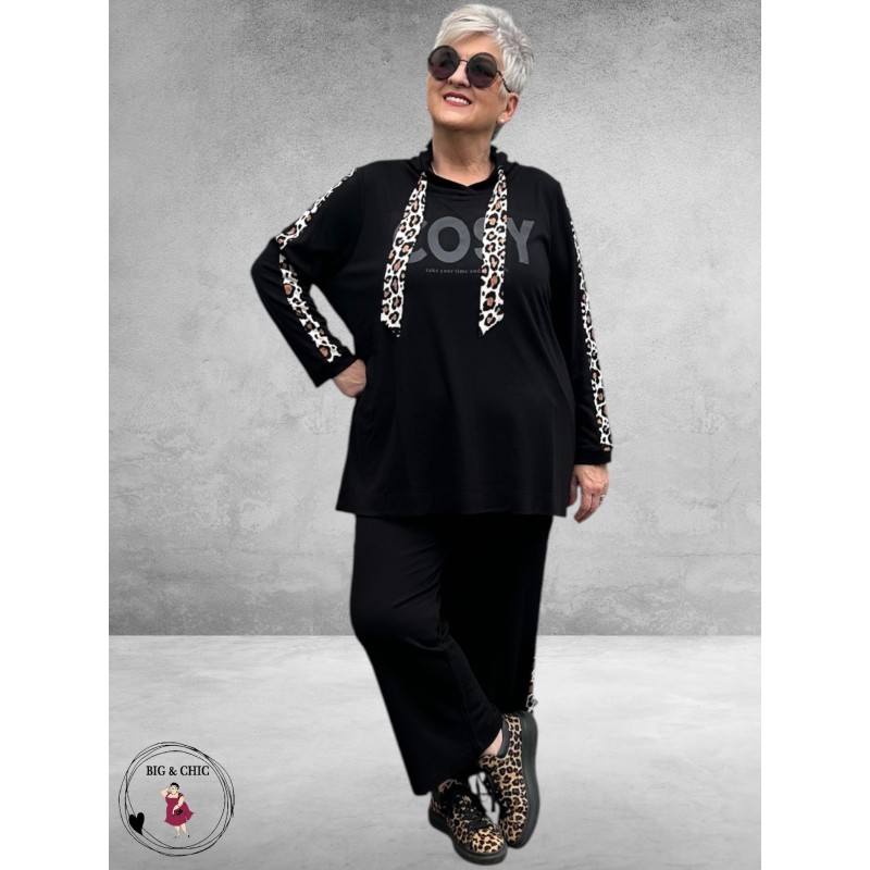 VIA APPIA DUE Sweater Cosy Beats Luipaard