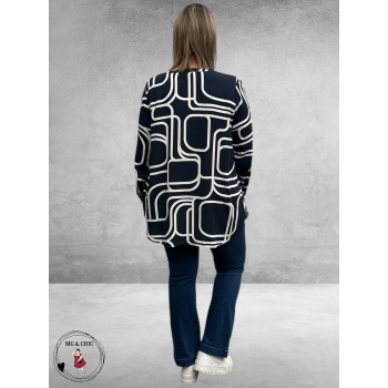 VIA APPIA DUE Shirt Graphic Novel Blauw/Wit