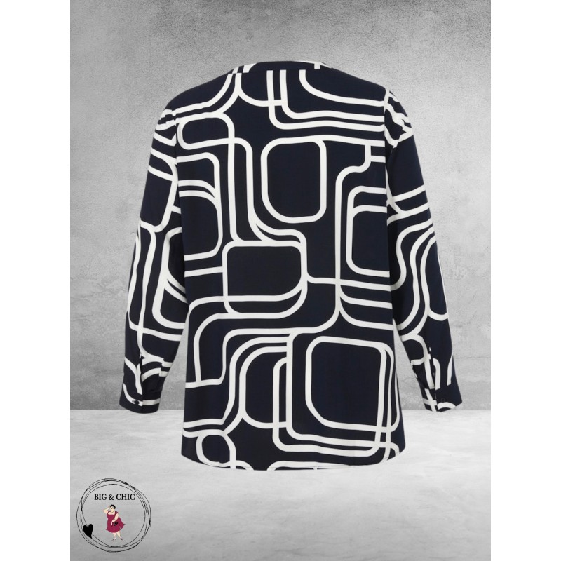 VIA APPIA DUE Shirt Graphic Novel Blauw/Wit