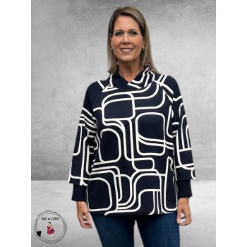 VIA APPIA DUE Sweatshirt Graphic Novel Blauw/Wit