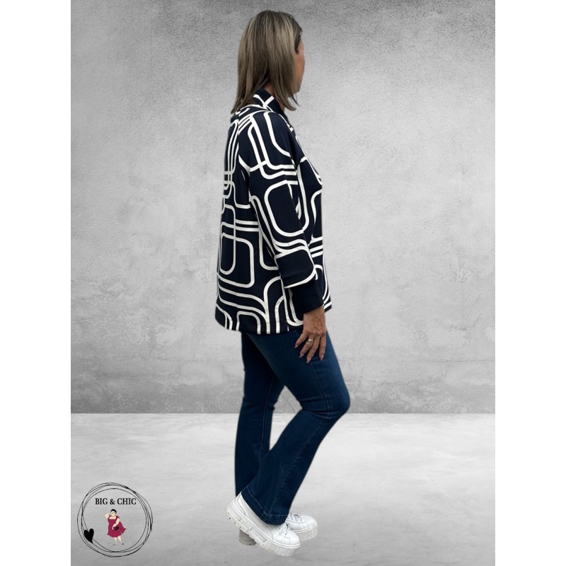 VIA APPIA DUE Sweatshirt Graphic Novel Blauw/Wit