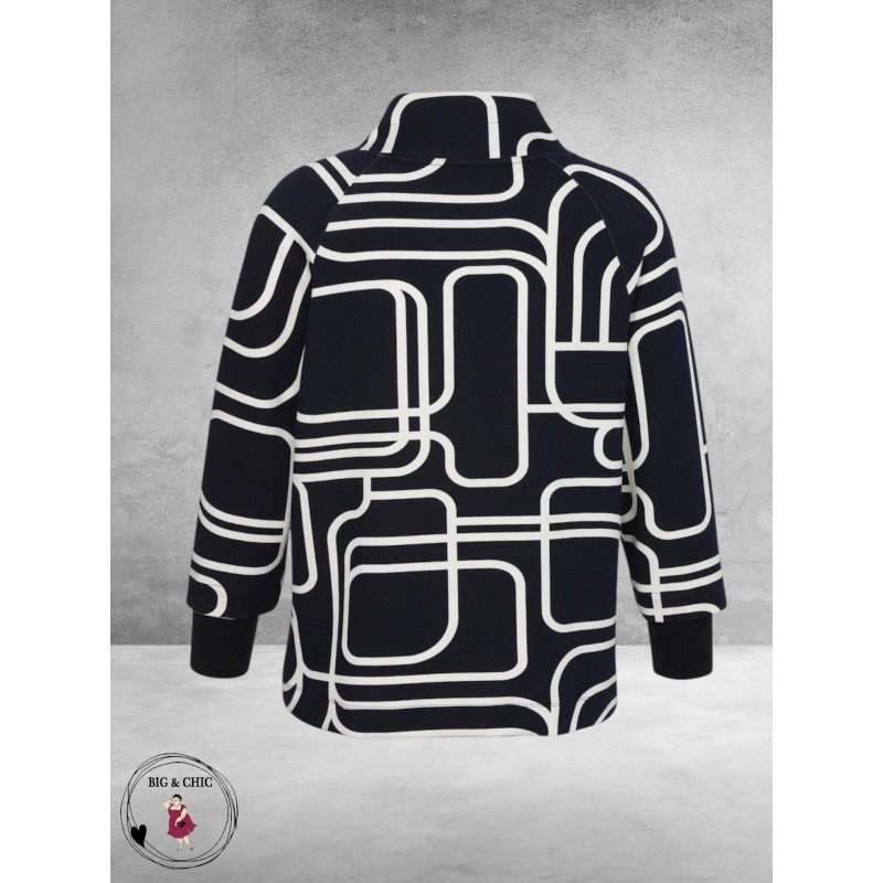 VIA APPIA DUE Sweatshirt Graphic Novel Blauw/Wit