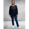 VIA APPIA DUE Sweatshirt Choose Joy Donkerblauw