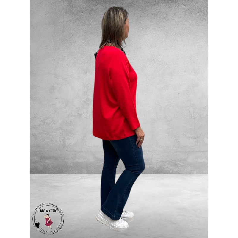 VIA APPIA DUE Sweatshirt Choose Joy Rood