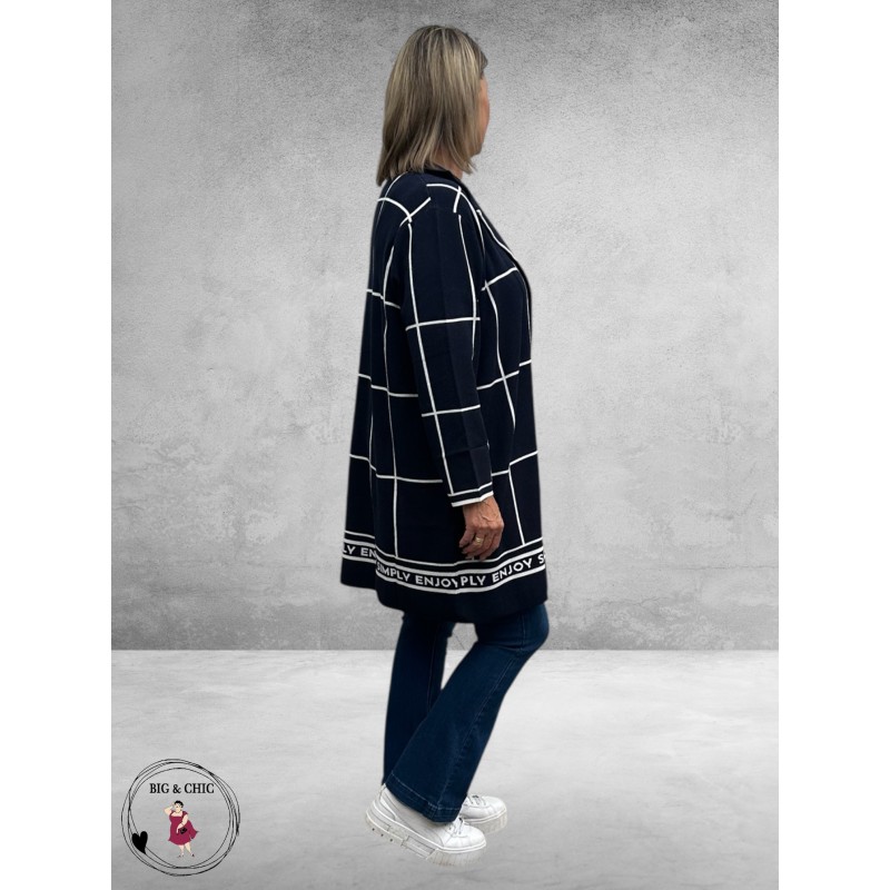 VIA APPIA DUE Vest Navy Simply Enjoy