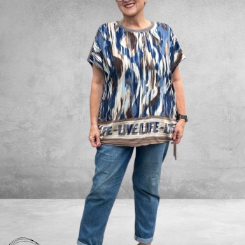 VIA APPIA DUE Shirt Dusty Blue