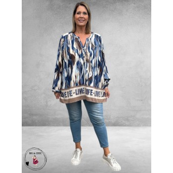 VIA APPIA DUE Blouse-Shirt Dusty Blue