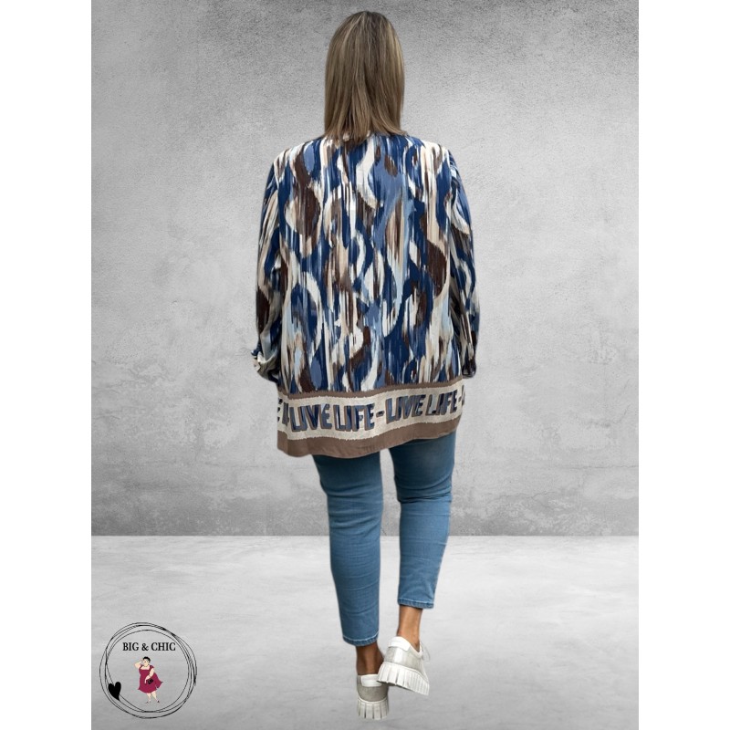 VIA APPIA DUE Blouse-Shirt Dusty Blue