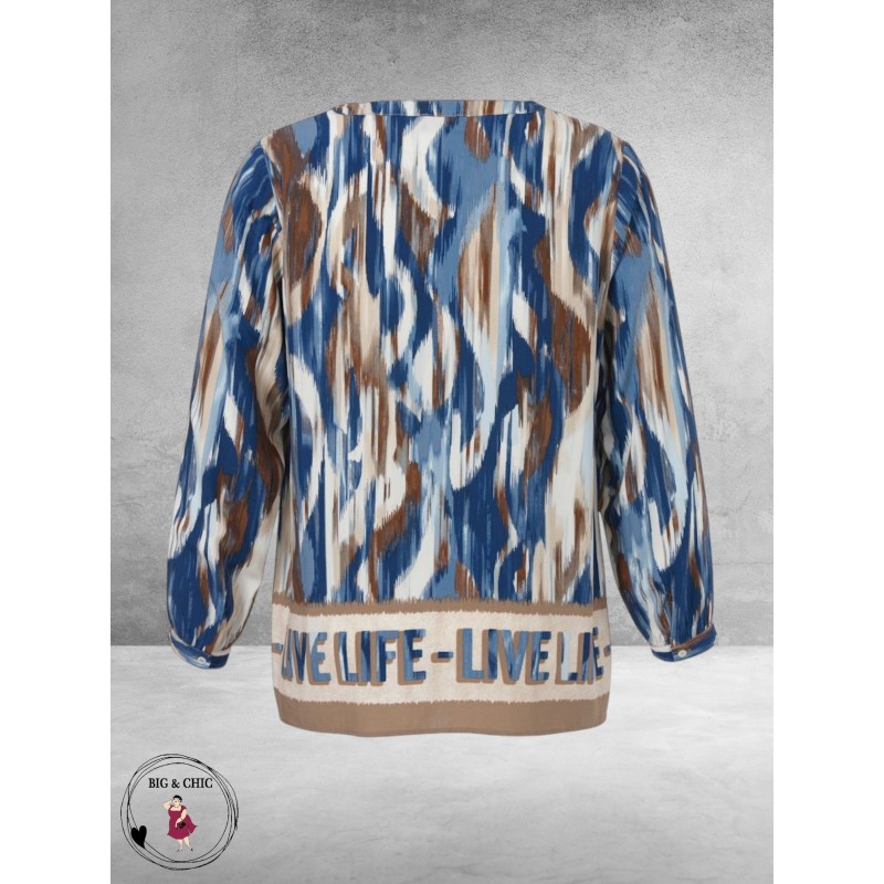 VIA APPIA DUE Blouse-Shirt Dusty Blue