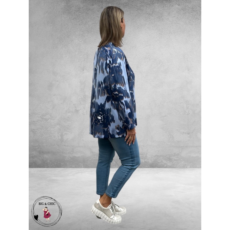 VIA APPIA DUE Shirt Knopen Dusty Blue 