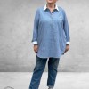 Via Appia Due Tuniek-Blouse Blauw Bloom Line 