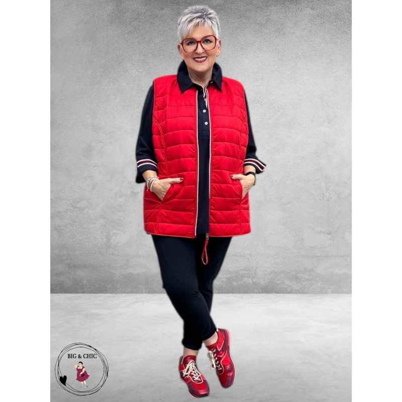 Via Appia Due Poloshirt Bloom Line Donkerblauw