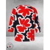 Via Appia Due Shirt Bloom Line Donkerblauw/Rood/Wit