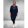 Via Appia Due Sweater Jurk Donkerblauw