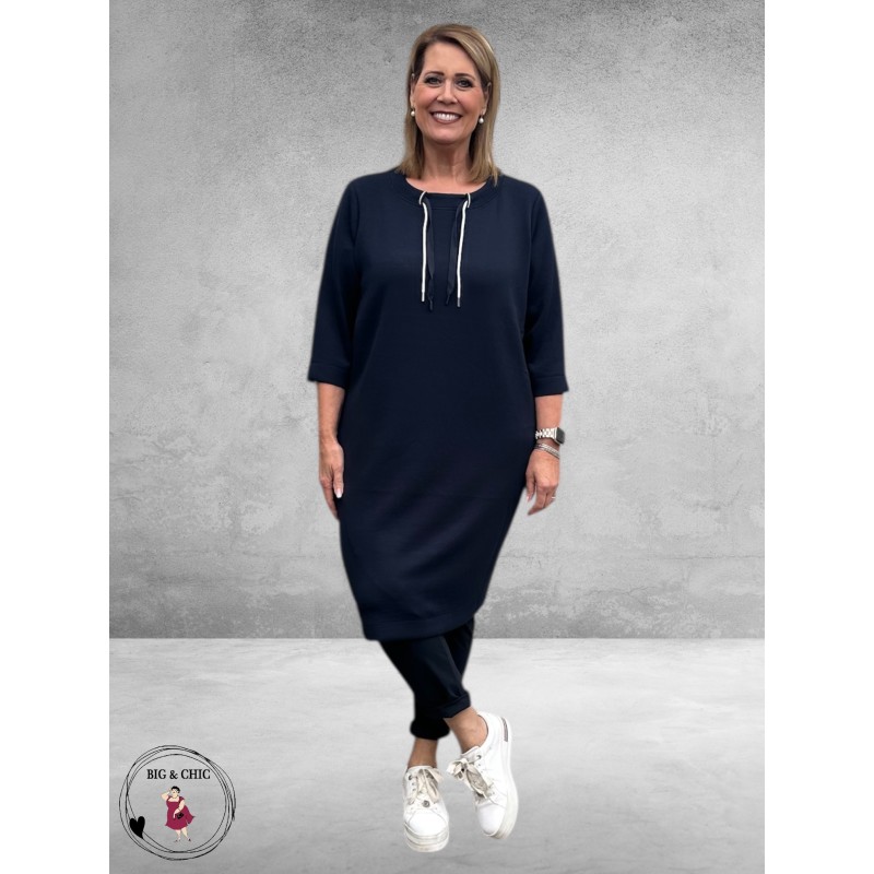 Via Appia Due Sweater Jurk Donkerblauw