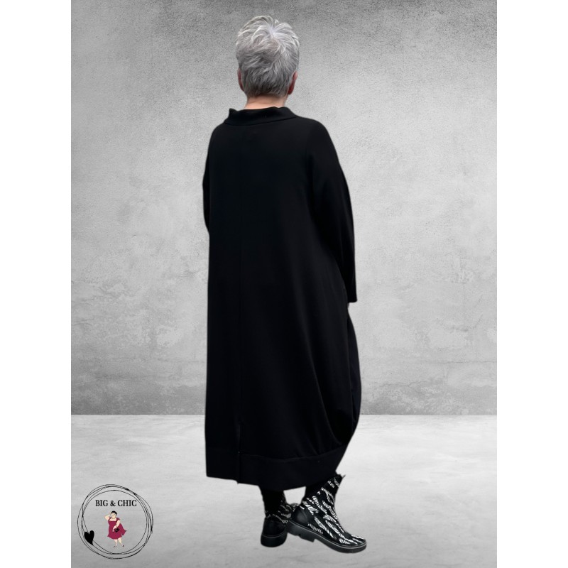 FRENZI Ballonjurk Zwart/Grijs Abstract