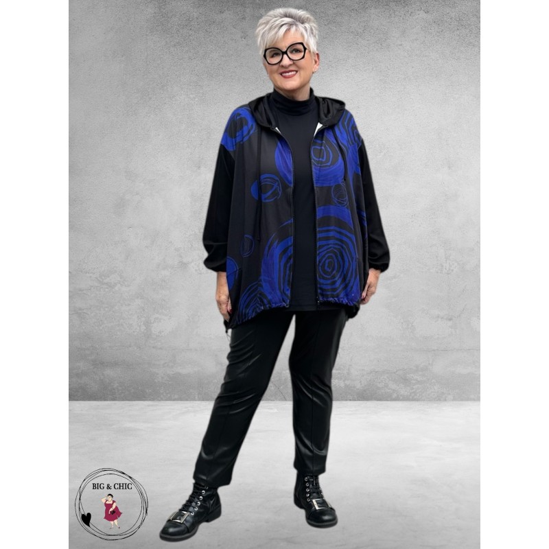 FRENZI  Jas Zwart Abstract Lila-Paars