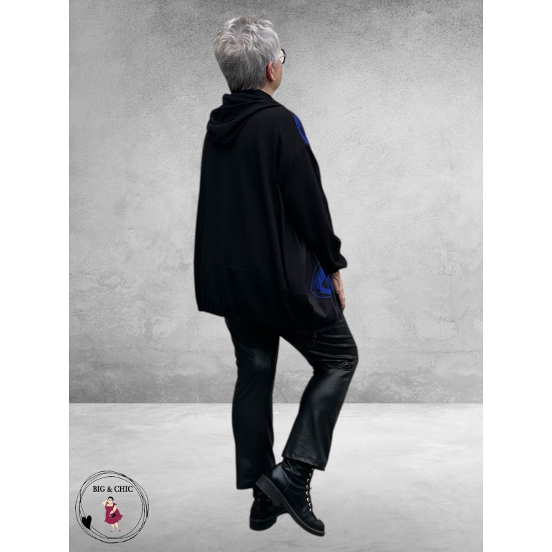 FRENZI  Jas Zwart Abstract Lila-Paars