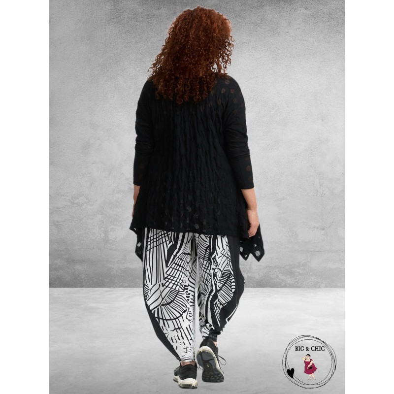 FRENZI Wijde Ballonbroek ZwartWit