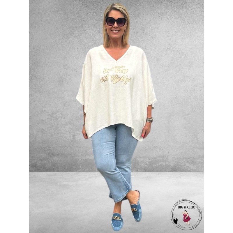 MADE IN ITALY Shirt La Vie Est Belle