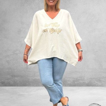 MADE IN ITALY Shirt La Vie Est Belle