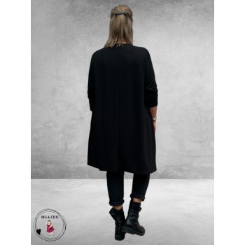 FRENZI Tuniek Zwart/Beige 