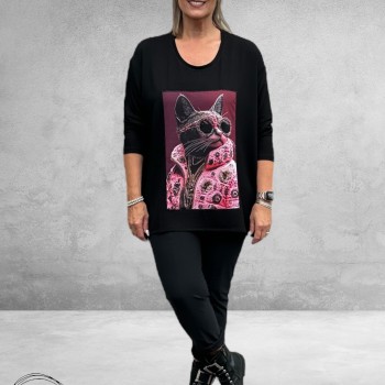 FRENZI Shirt  Pink Poes