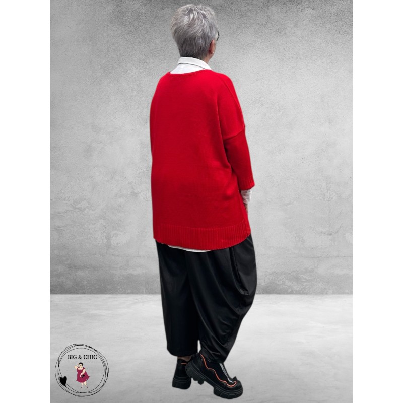 FRENZI Ballon Broek Suede Look Zwart